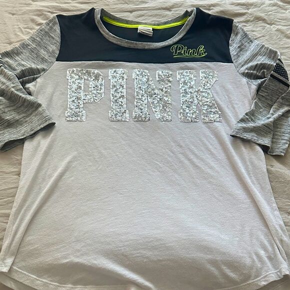 Pink 3/4 tee - Picture 1 of 2